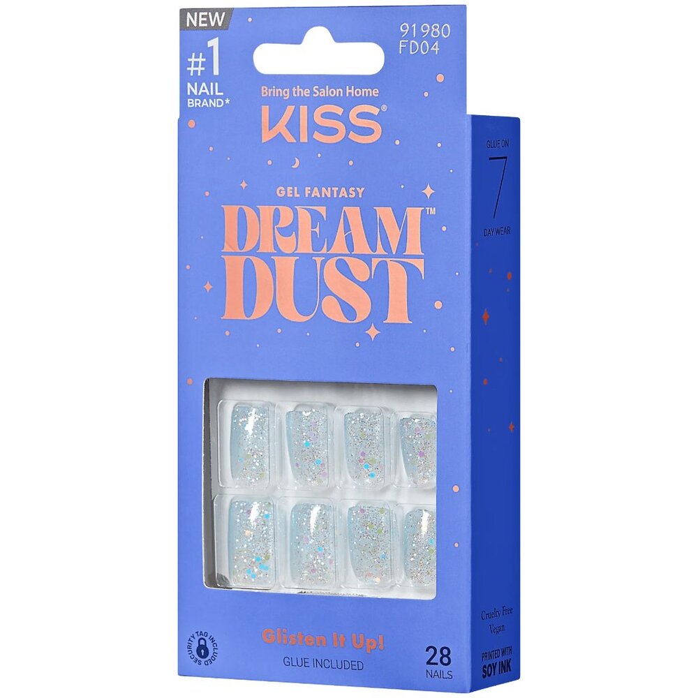 Kiss Gel Fantasy Dreamdust Nails Short length - Champagnes